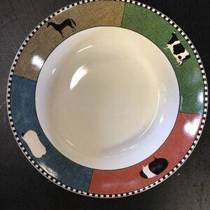 4 Brandon House Warren Kimble Barnyard Animals Bowls